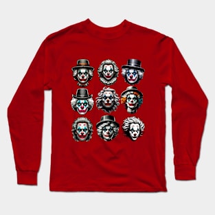 Clowncore Creepy Clown Club Long Sleeve T-Shirt